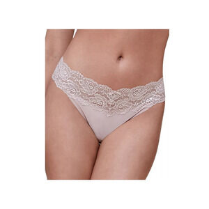 Skarlett Blue Goddess Lace Trim Thong Cashmere Size XL